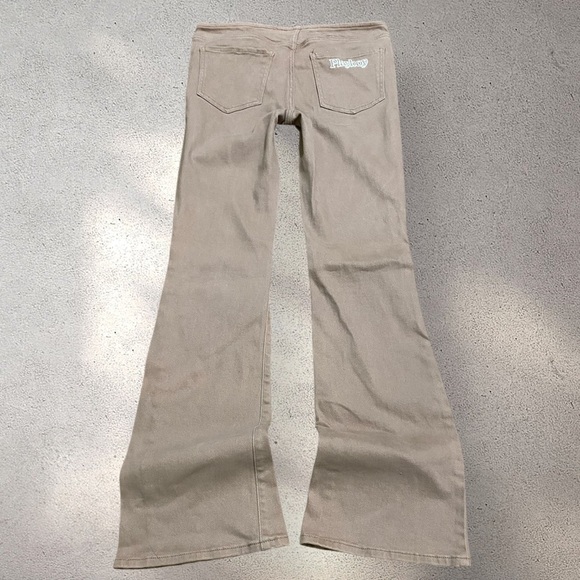 !! SOLD DO NOT BUY !! Playboy Tan Low Rise Flare Pants - Picture 1 of 6